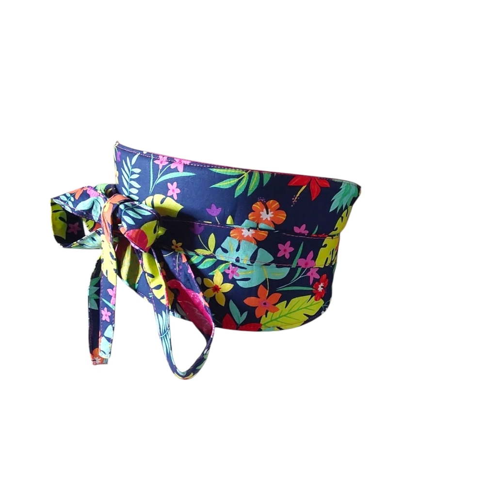Handmade wrap around fabric belt